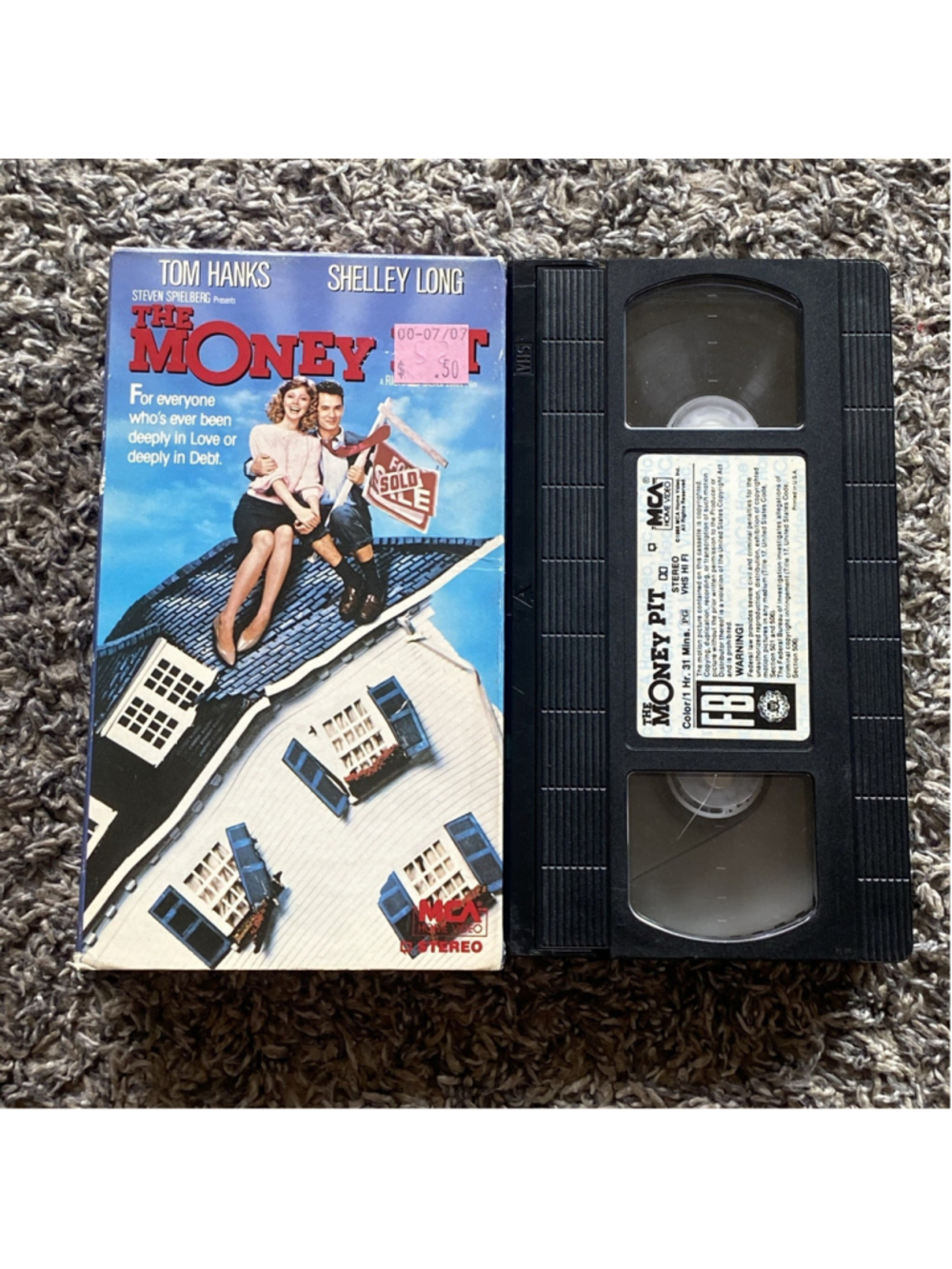 The Money Pit (1986) VHS - Tom Hanks, Shelley Long - Home Improvement Comedy